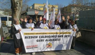 Bakanlığa yürüyen Agrobay işçileri: Koskoca bakanlar duymuyor