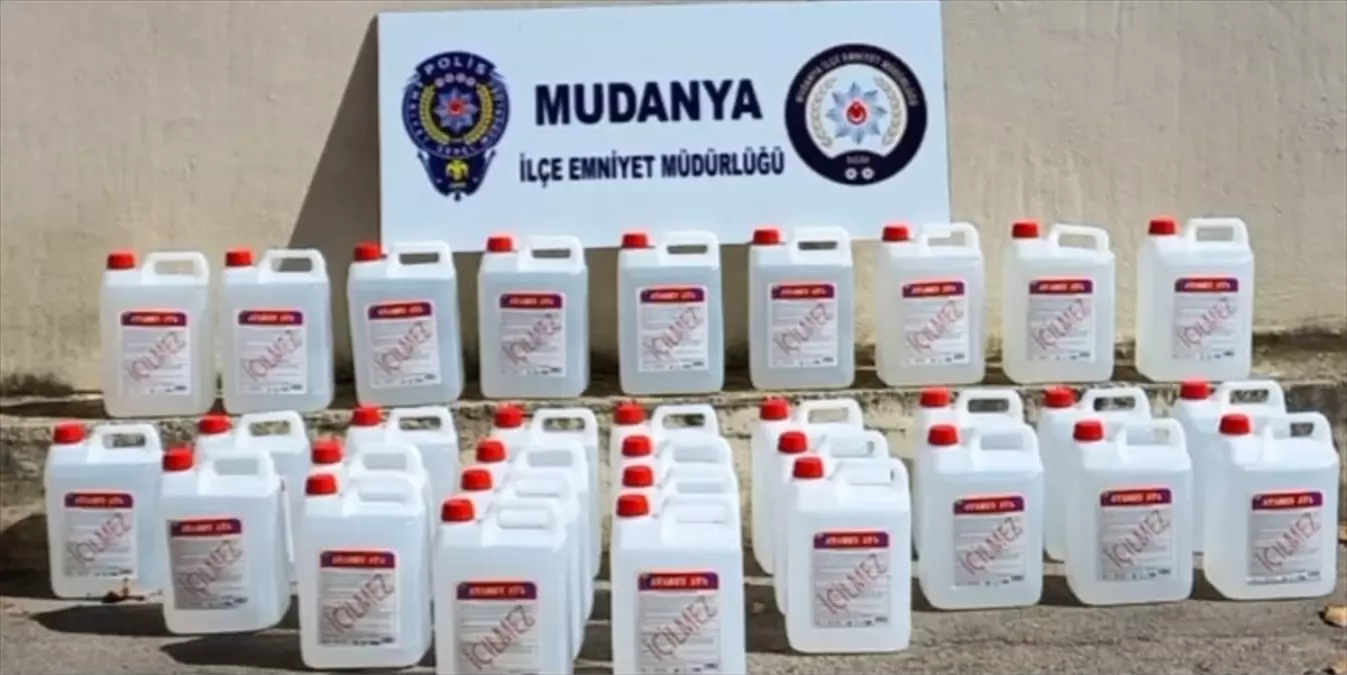 Mudanya’da 260 Litre Sahte İçki Ele Geçirildi